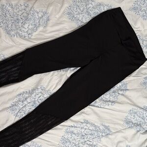 Black Mesh Leggings